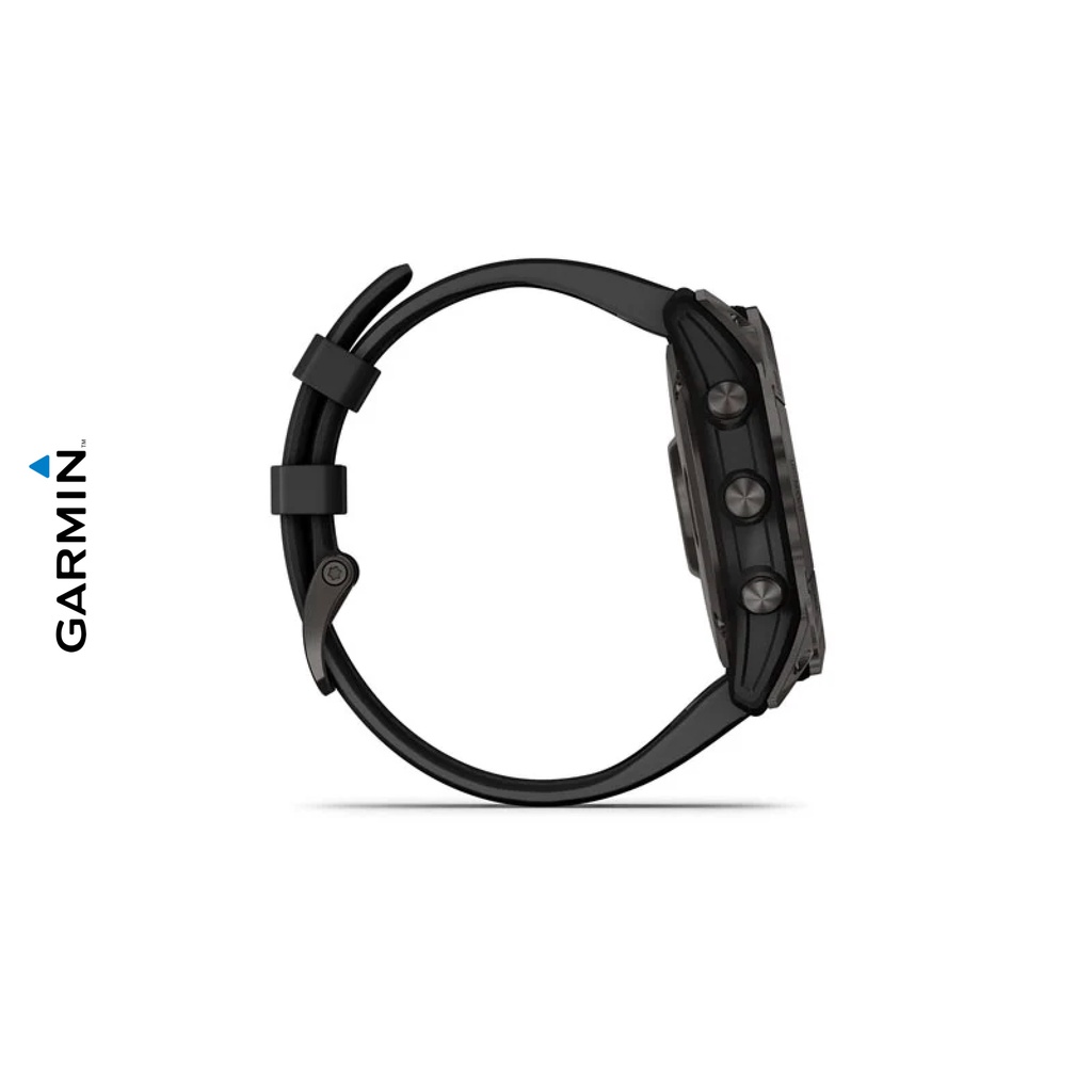 Garmin Fenix 7X Sapphire Solar Carbon / Black /Blue Titanium Resmi TAM