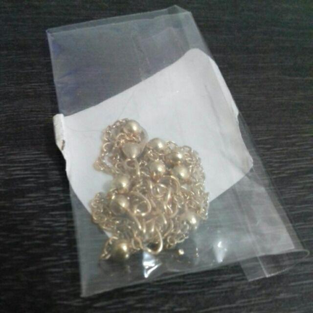 Kalung Rantai Panjang Simple Gaya Korea dengan Manik Manik 