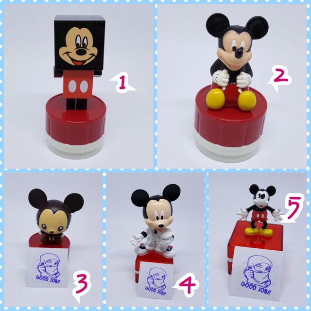 

Custom stamp / stempel nama anak karakter Mickey Mouse
