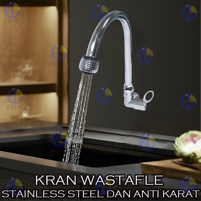 EELIC KRN-CAB1/2IB KRAN WASTAFEL KRAN ANGSA KERAN AIR DAPUR STAINLESS STEEL