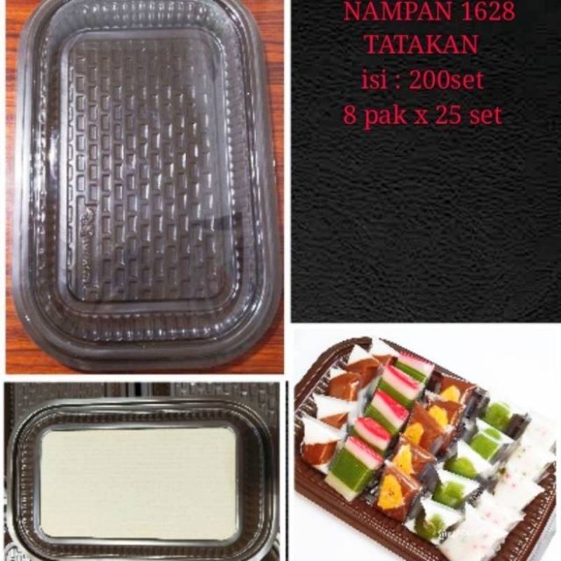 Mika Nampan Sedang/Mika Nampan Kue Medium/Tray Nampan 1628 (isi 10pcs)