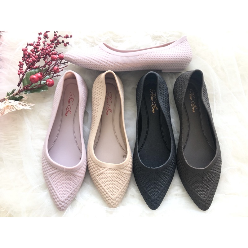Sepatu Flat Shoes Wanita Jelly New Era