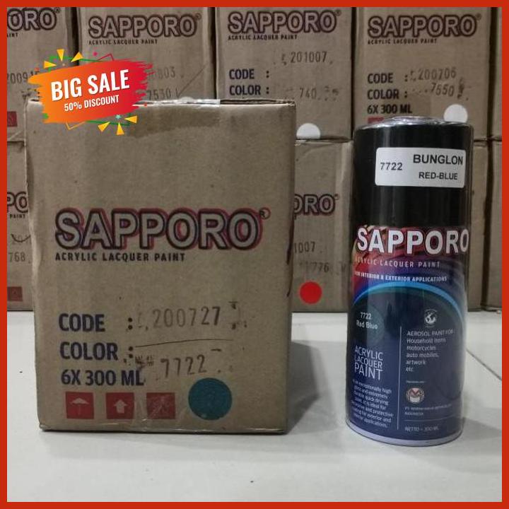 Lestari Motor2// Cat Semprot Sapporo Paint 7722 Bunglon Red Blue