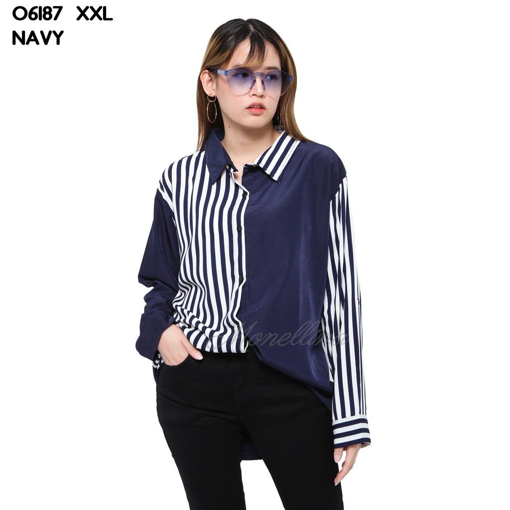 BL 3B1 06187 Baju  Blouse Atasan  XXXL Jumbo Murah 