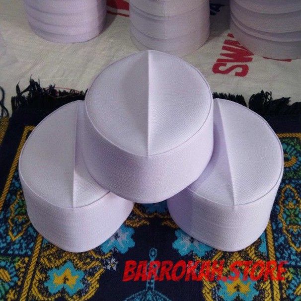 peci / songkok putih / peci putih tinggi standard 8cm aksesoris pria