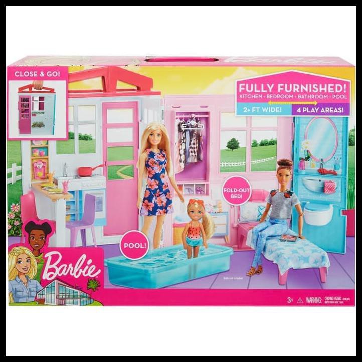 barbie fully furnished close and go house