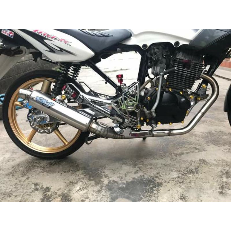 Knalpot D.O.S Muffler Dos Muffler Original Tiger Revo Tilam Bulat Stainless original racing jogja as