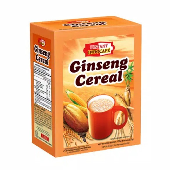 INDOCAFE Ginseng Cereal 1 Box 5 Sachet