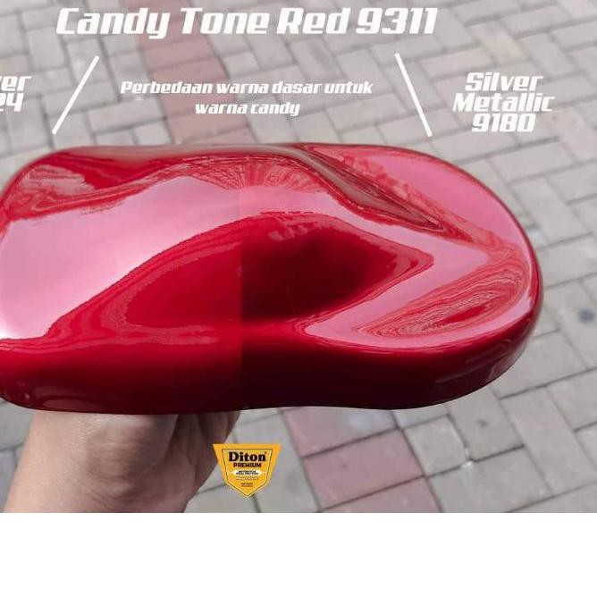 ➻ Cat Semprot Merah Candy Tone Red 9311 Diton Premium Spray Sepeda Motor Mobil Velg Pilok Bkn Samura