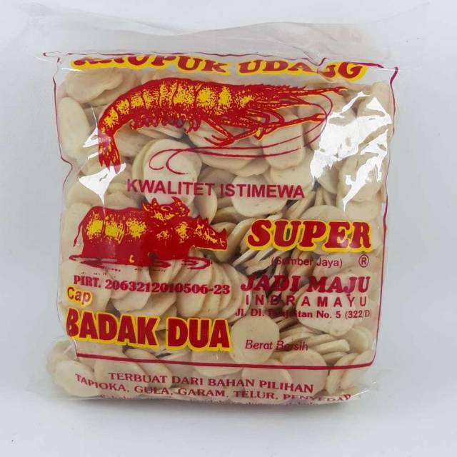 

KERUPUK UDANG BADAK DUA 500gr