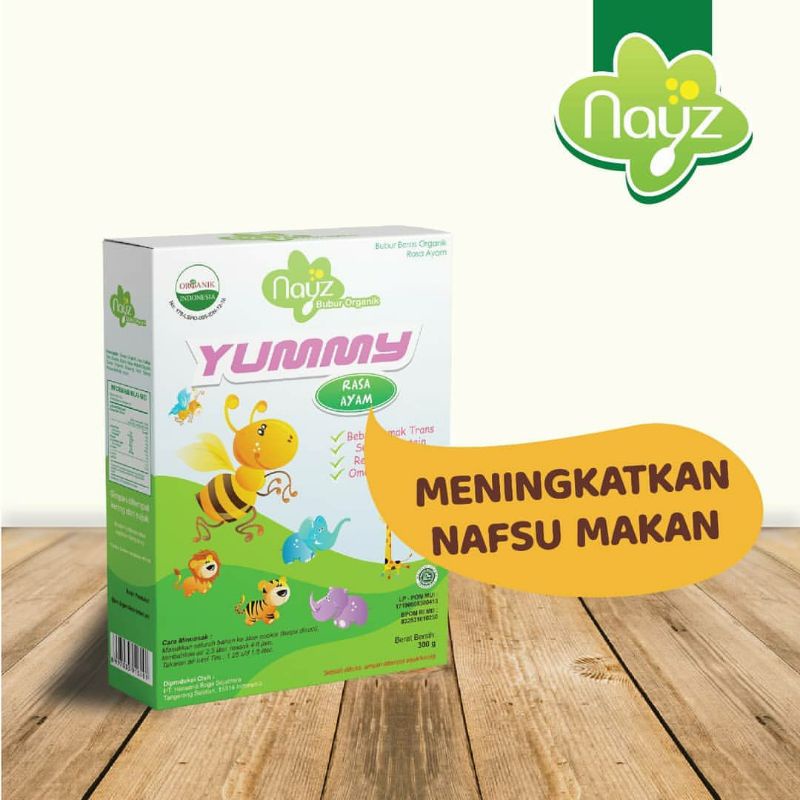 NAYZ Bubur Bayi Organik Tematik 300gr | Bubur Tim Non Instant MPASI Organic Baby Food Makanan Bayi Organik