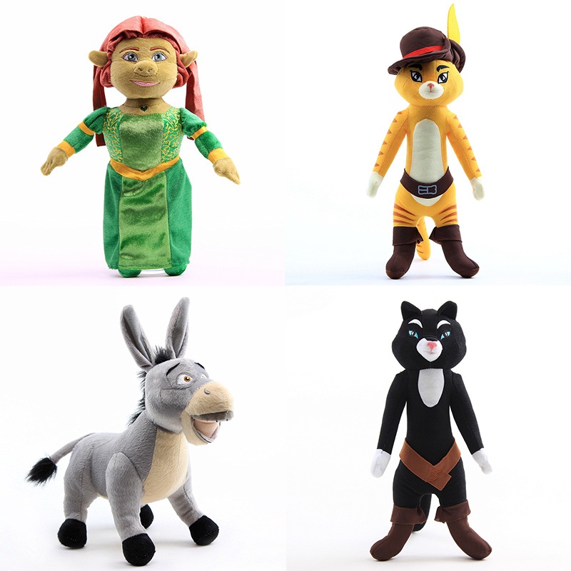 New 35CM Monster Shrek Donkey Princess Fiona Ugly Cute Soft Plush toy Home Decoration Gift