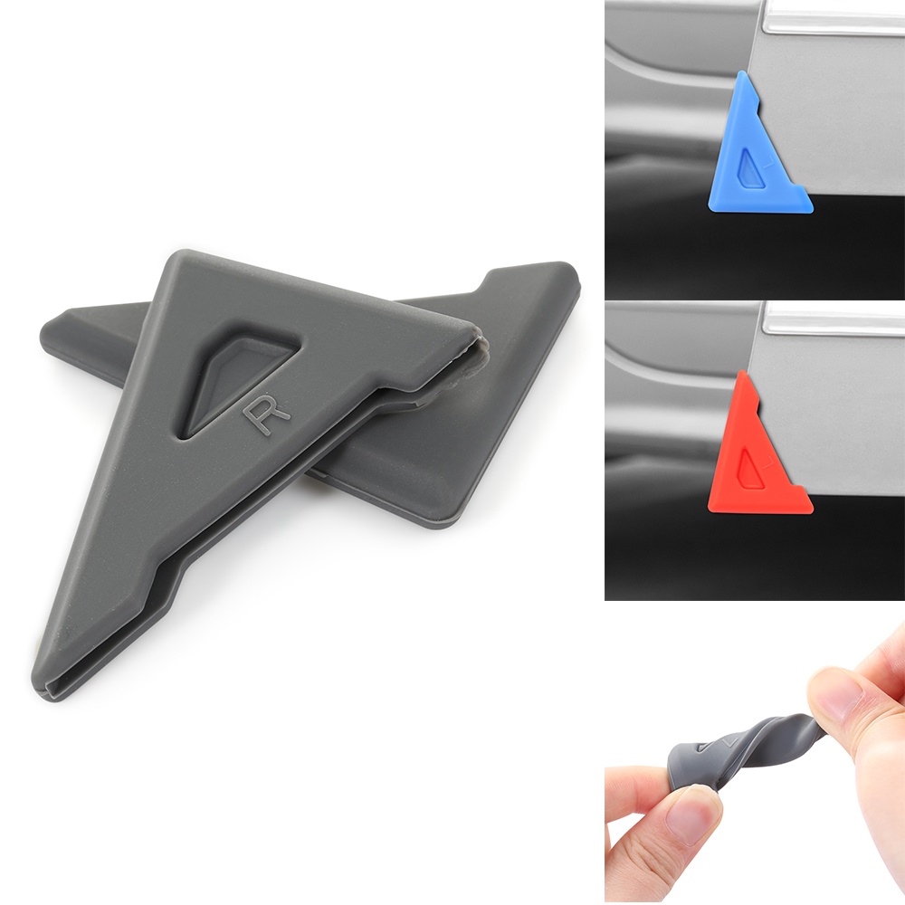 2 Piece/set Silicone Car Door 90 Degree Angle Corner Cover Bumper Crash Protector Anti-Scratch Protection