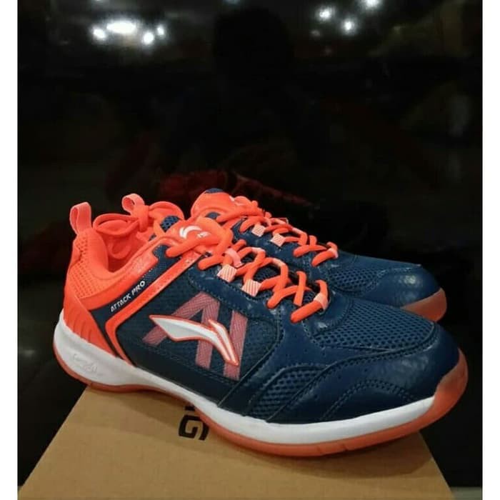 SEPATU BADMINTON LINING ATTACK PRO AYTP-052-2 NAVY ORG