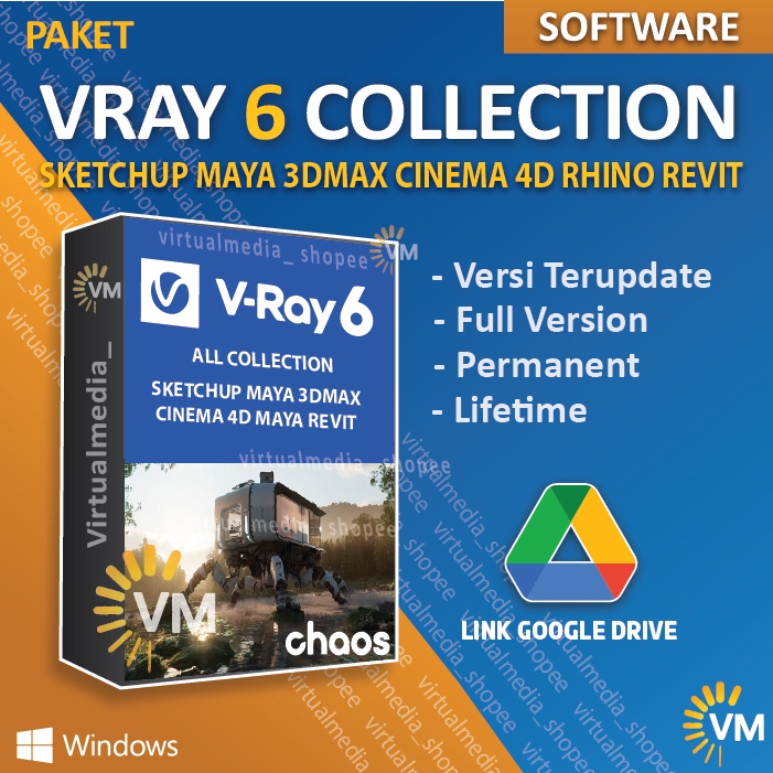 CHAOS VRAY 6 ALL SKETCHUP REVIT MAYA CINEMA 4D 3DS MAX RHINO V-RAY 3D C4D RHINOCEROS RENDER 5