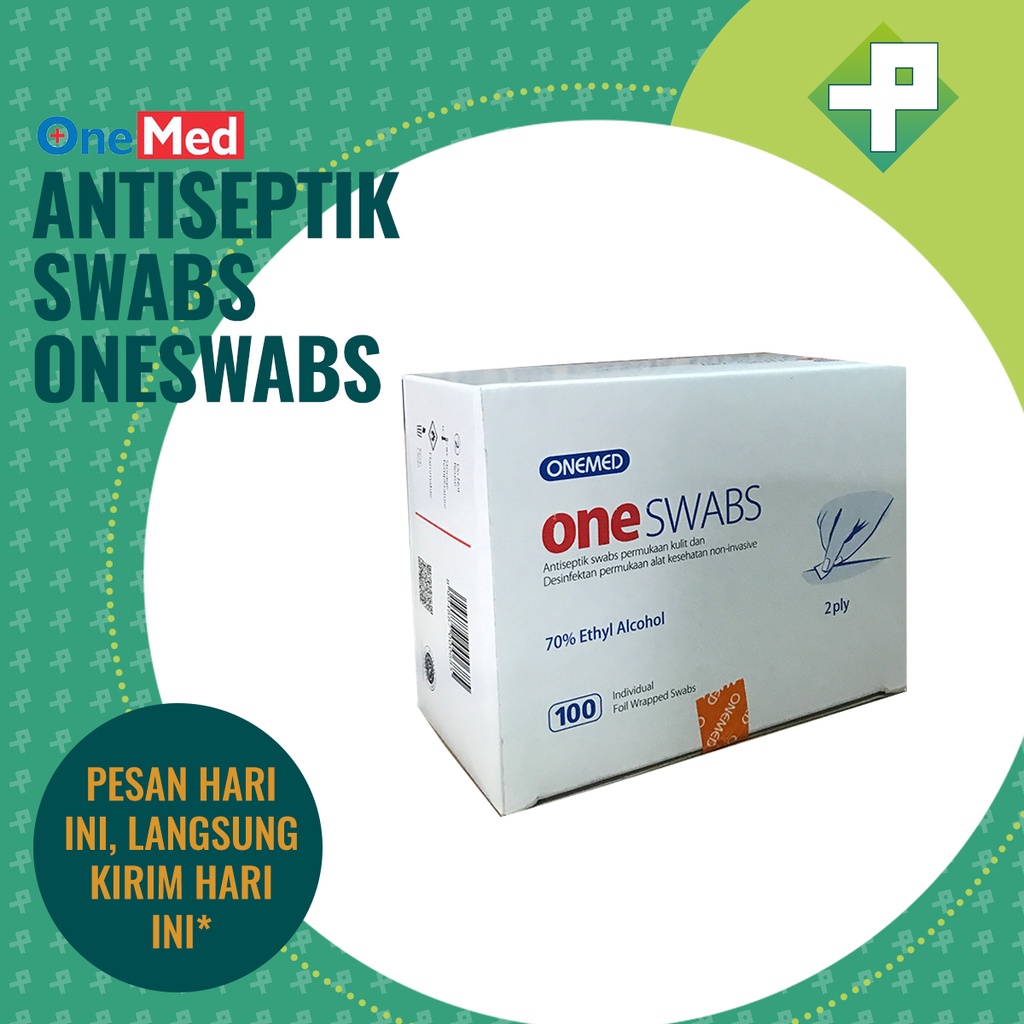 Alcohol Swab One Swab OneMed / Kapas Alkohol / Alkohol Pads 100's