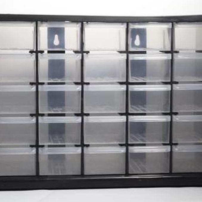 Rak Komponen 25 Slot / Kotak Spare Part / Rak Susun Kenmaster