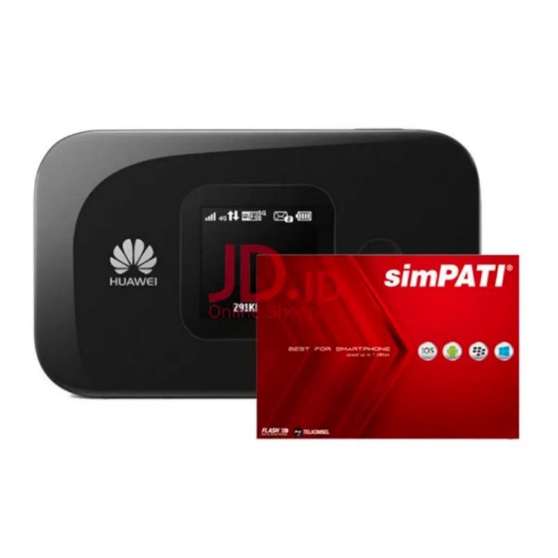 HUAWEI Mifi E5577-321 MAX (Telkomsel Bundling) Free 14GB masa aktif kartu 60 hari