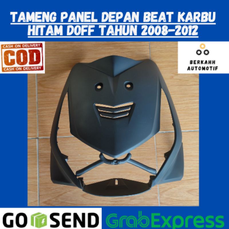 Tameng Panel Cover Body Bodi Depan Honda Beat Karbu Hitam Doff