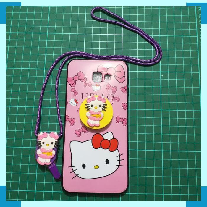 Case Samsung J6 Plus Softcase Karakter Motif HK Popsocket Tali