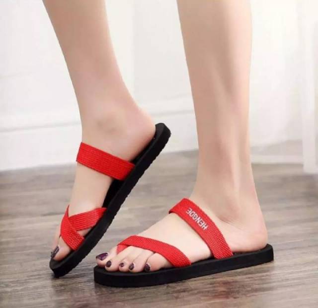 Sandal japit webing silang HENGDE new