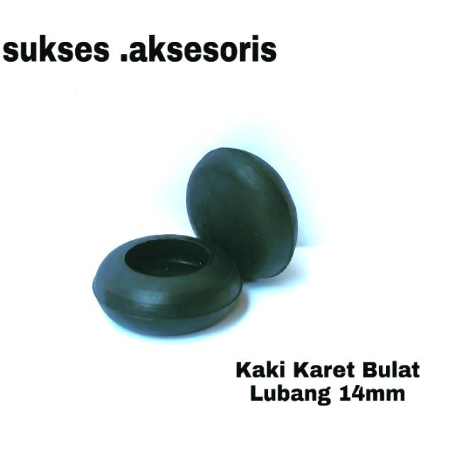 Kaki Karet Bulat untuk Alas Meja dan Kursi 14mm
