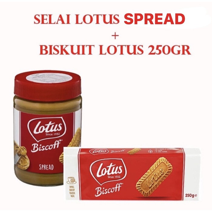 

PAKET SELAI LOTUS BISCOFF SPREAD [400GR]+BISKUIT LOTUS BISCOFF [250 GR]