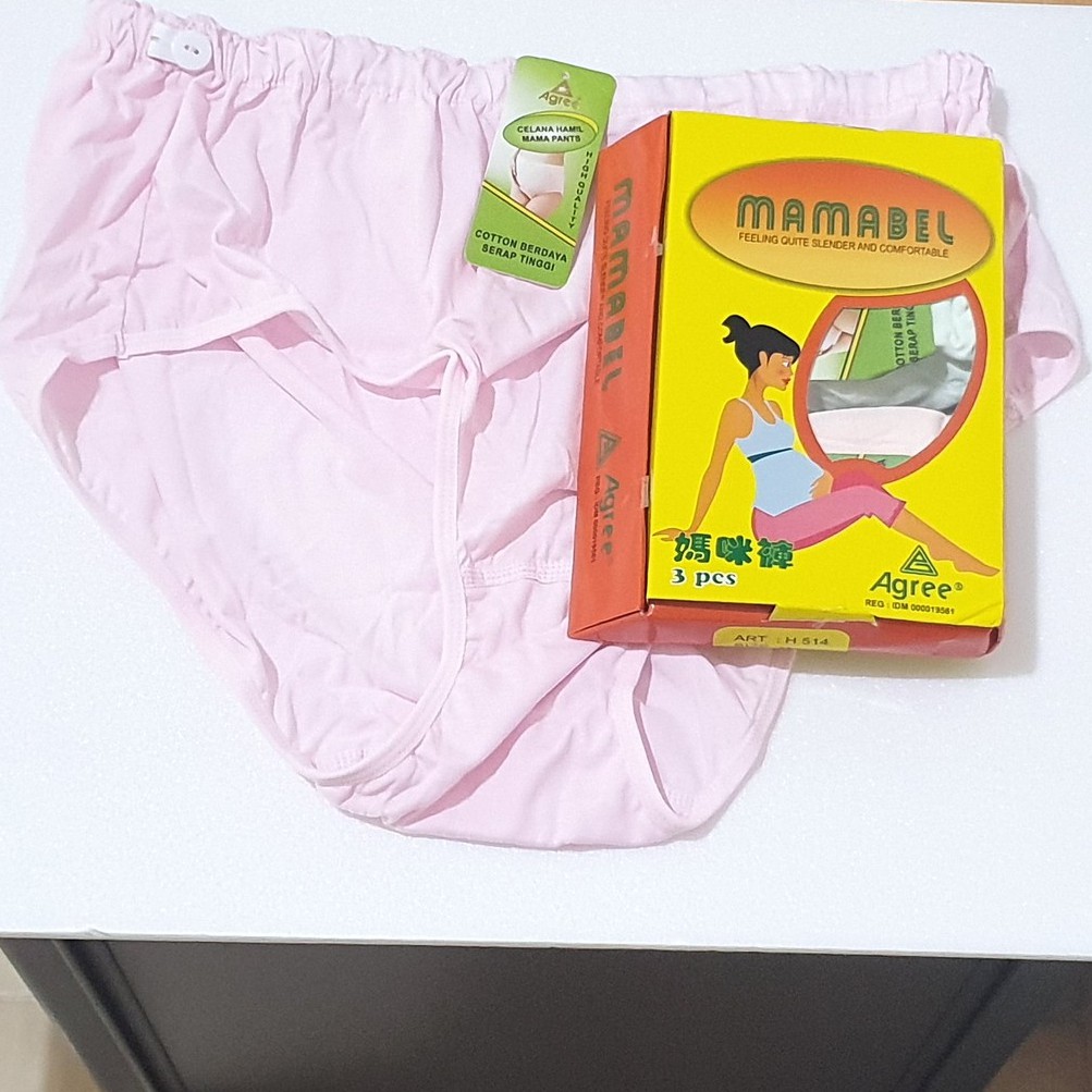 Celana Dalam / Underwear Ibu Hamil Agree H 514 (1 Box isi 3pcs , Tali Setel Pinggang)