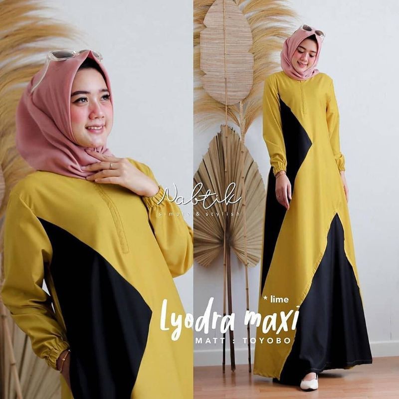 Gamis syar'i asdf super jumbo dress big size L XL XXL XXXL 4XL dress kekinian menyusui lyodra