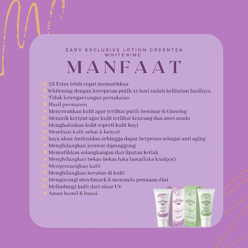 BODY LOTION ZARV SKINCARE, BODY LOTION BPOM, BODY LOTION PEMUTIH BADAN EKSLUSIF TERBATAS❗❗