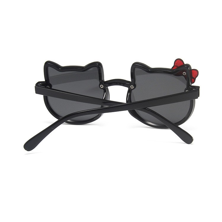 （YUZHU）COD Kacamata Bayi Color Bow Sunglasses Kacamata Fashion Korea Hello Kitty Print Shiny Sunglasses