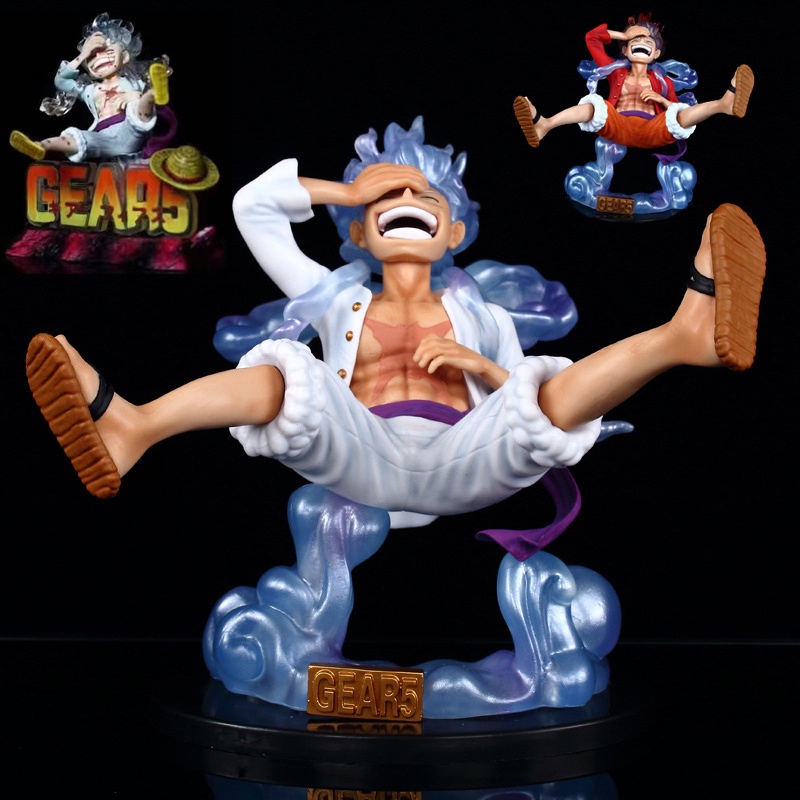 Mainan Action Figure Model One Piece Luffy Gear 5 Sun God Nikka 10cm / 17cm Bahan PVC Untuk Hadiah Anak