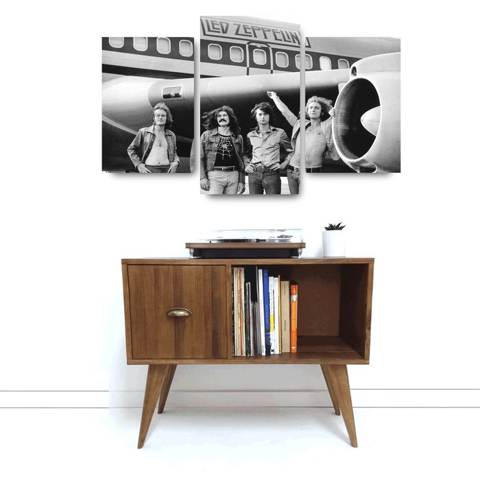 "Led Zeppelin" Poster Kayu (Multipanel)