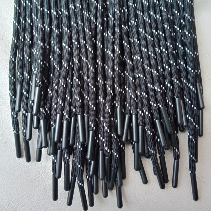 Tali Hoodie Premium Tali Celana Tali Jaket Bulat Hitam Motif Polyester