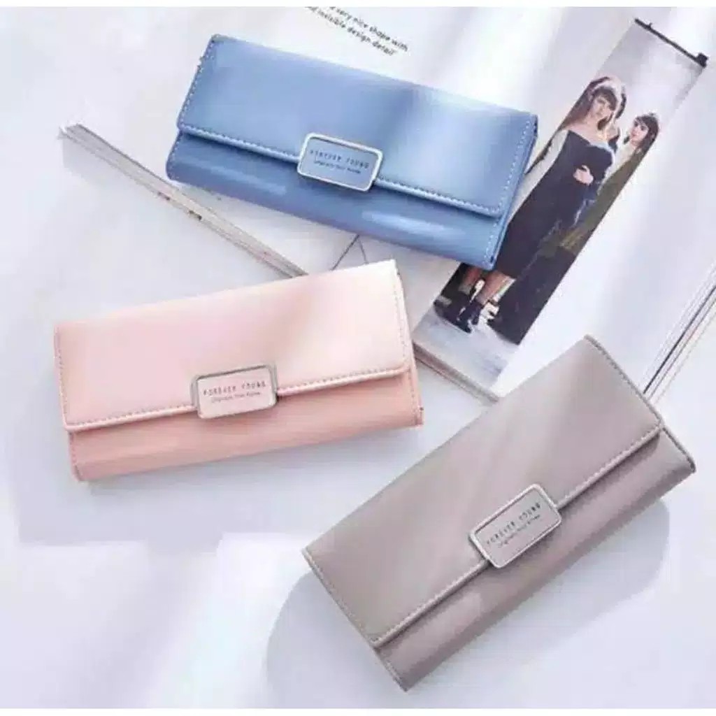 Dompet Fashion Wanita Impor KC126 dompet Panjang Tipis# dompet lipat