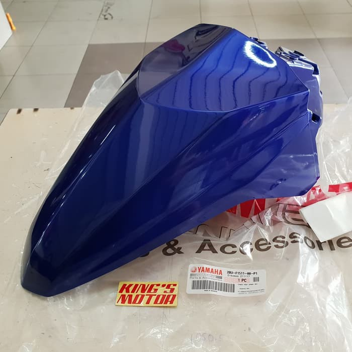 SPAKBOR DEPAN XRIDE, X RIDE BIRU ASLI YAMAHA