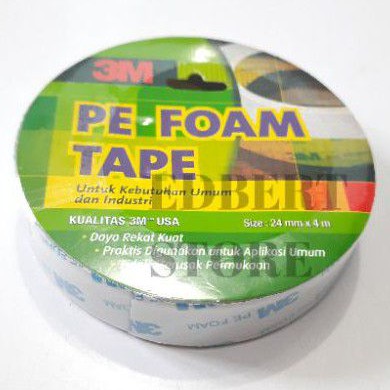 

Double Tape Busa 3M 1600 PE Foam Tape 24mm x 4Meter ORIGINAL (A1186)