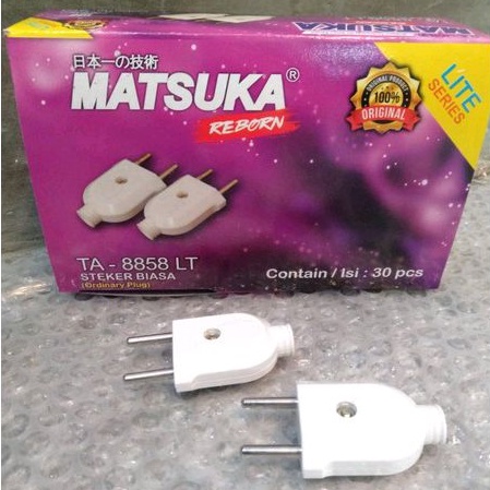 Steker Biasa Gepeng TA 8858 Lite Matsuka