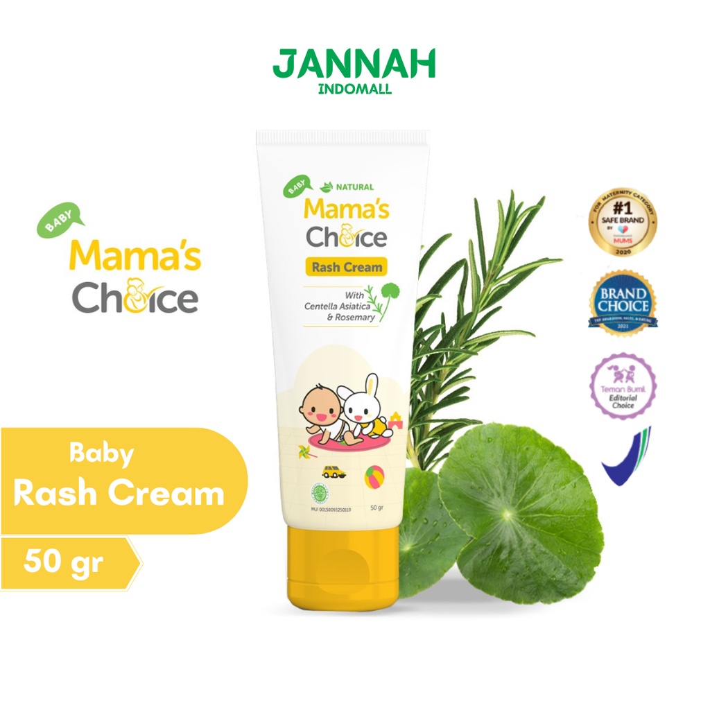 Mama's Choice Baby Rash Cream 50 gr - Perlengkapan Bayi Krim Ruam Popok