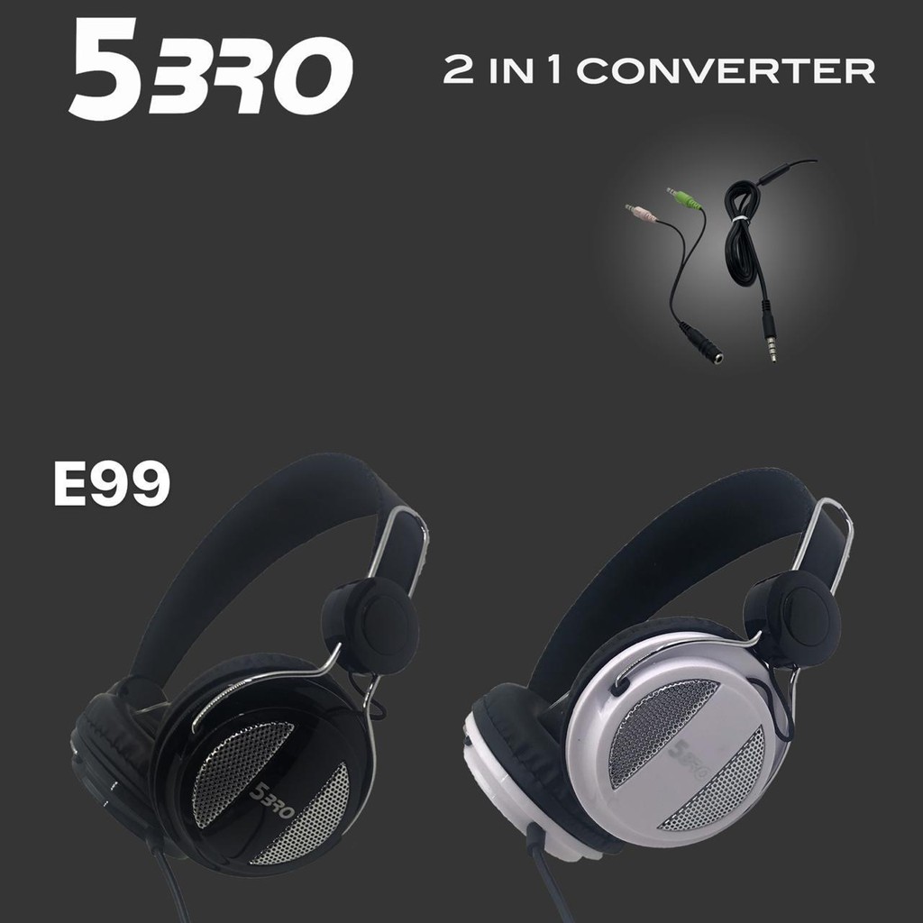 C_    Handsfree/ Headphone/ Headset DJ GAMING 5BRO + MIC