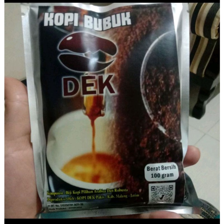 

KOPI BUBUK ROBUSTA DEK ASLI BUNUT KIDUL MALANG ORIGINAL