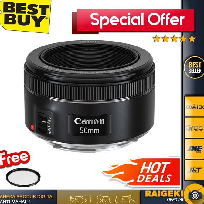 [[BISA COD]] Canon EF 50mm f/1.8 STM GARANSI 1 TAHUN STOK TERBATAS Kode 514