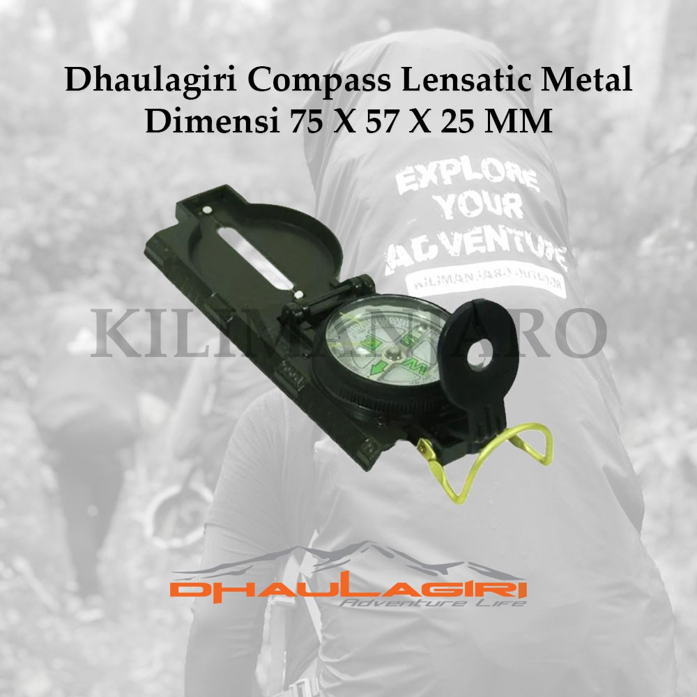 Compass Dhaulagiri Besi Lensatic Kompas Outdoor Sport