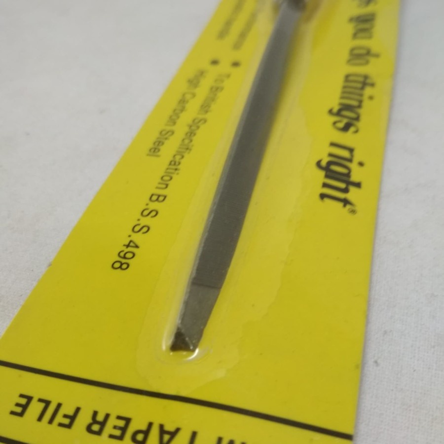 Alat Kikir Besi Gergaji Needle Slim Taper File 4&quot; 4 inch gagang kayu