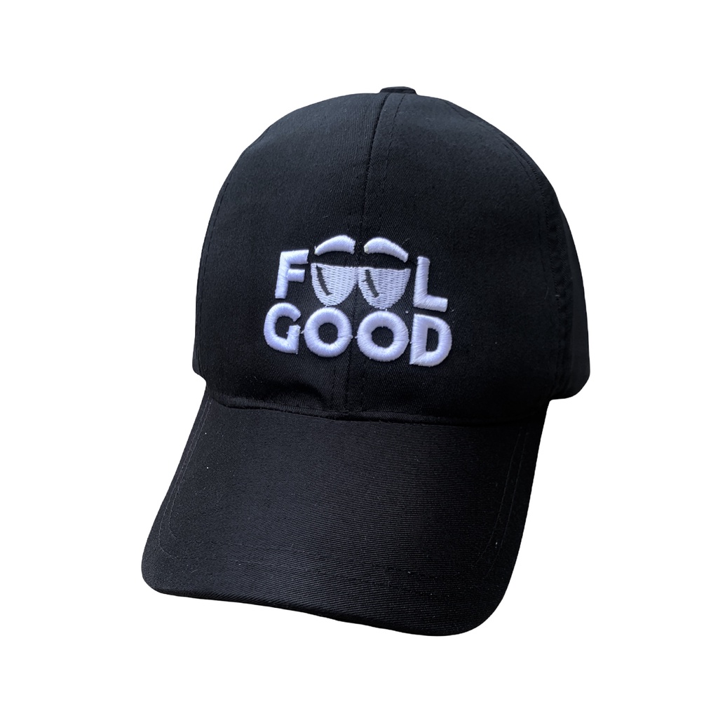 Topi baseball kaktus cream-Folgod hitam remaja