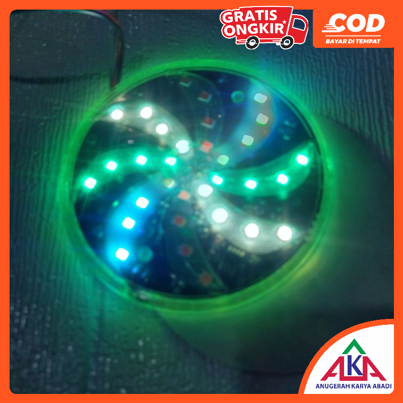 Led VARIASI BULAT RGB 12V Kipas 8cm