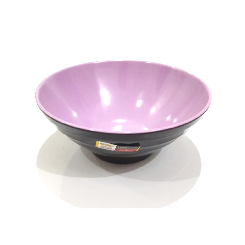 MANGKOK RAMEN KEREN W75A4 Mangkok Melamin Ulir Datar Golden Dragon - Mangkok 7 inch  Ungu Tosca Hita