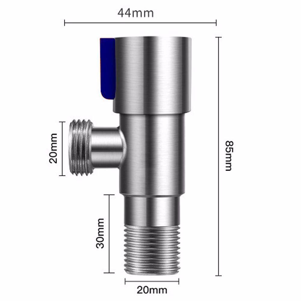 Lanfy Angle Stop Valve Air Stainless Steel Untuk Kamar Mandi Dapur Toilet Wastafel Basin Faucet Valve