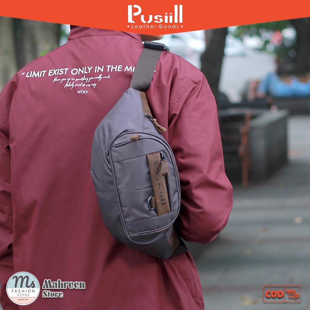 Tas Pria Tas Waistbag Tas Selempang Pria Komb Kulit Original Pusiill | XM 087