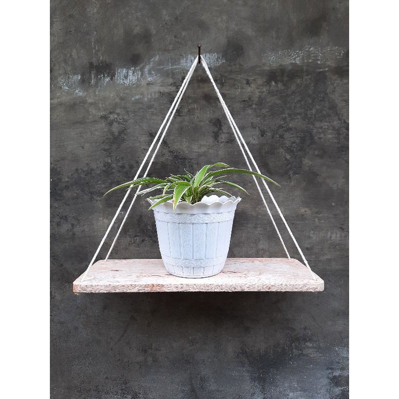 Hiasan dinding macrame / macrame ambalan murah / rak dinding